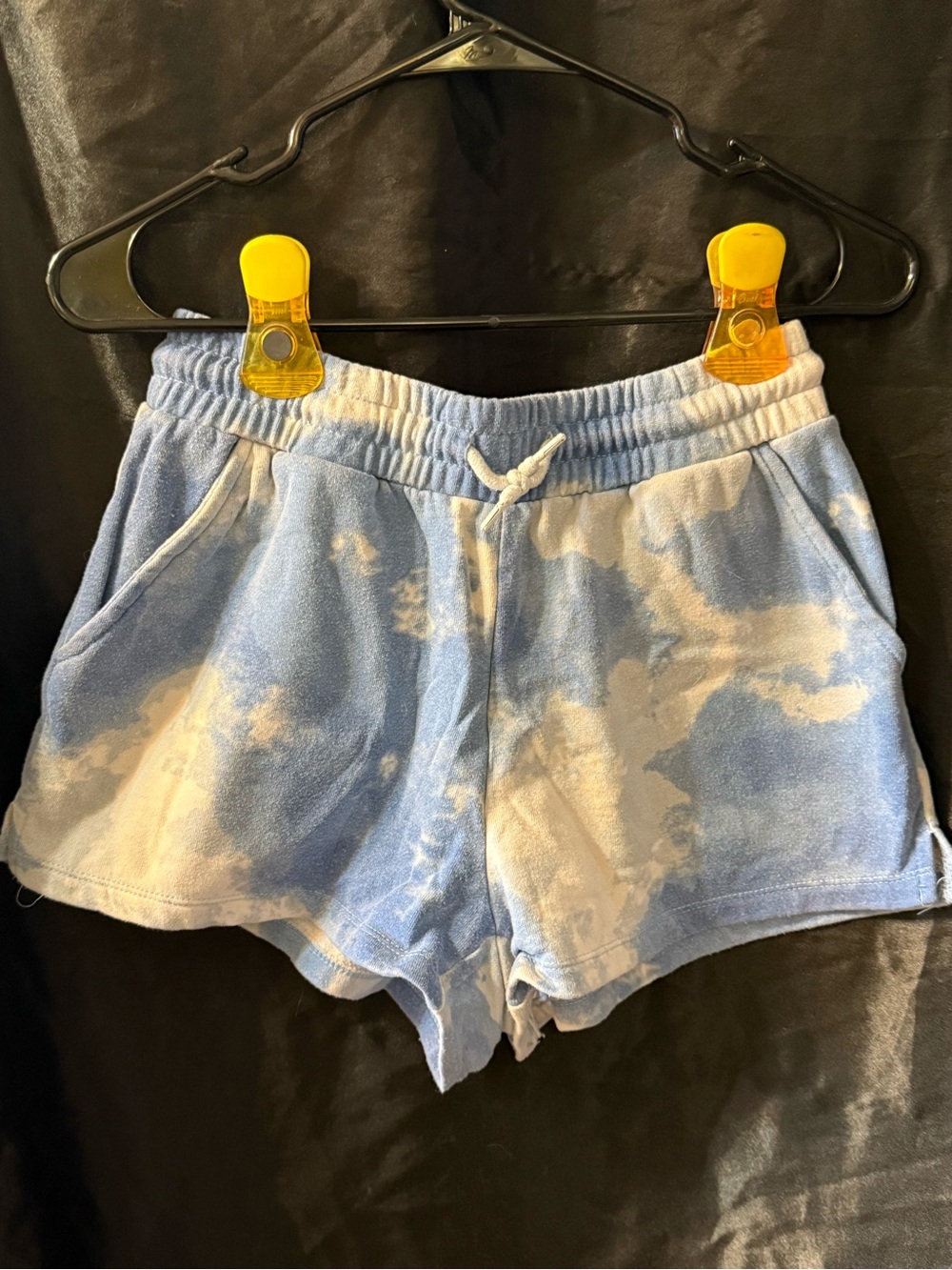 Tie-Dye Blue & White Women’s Lounge Shorts
